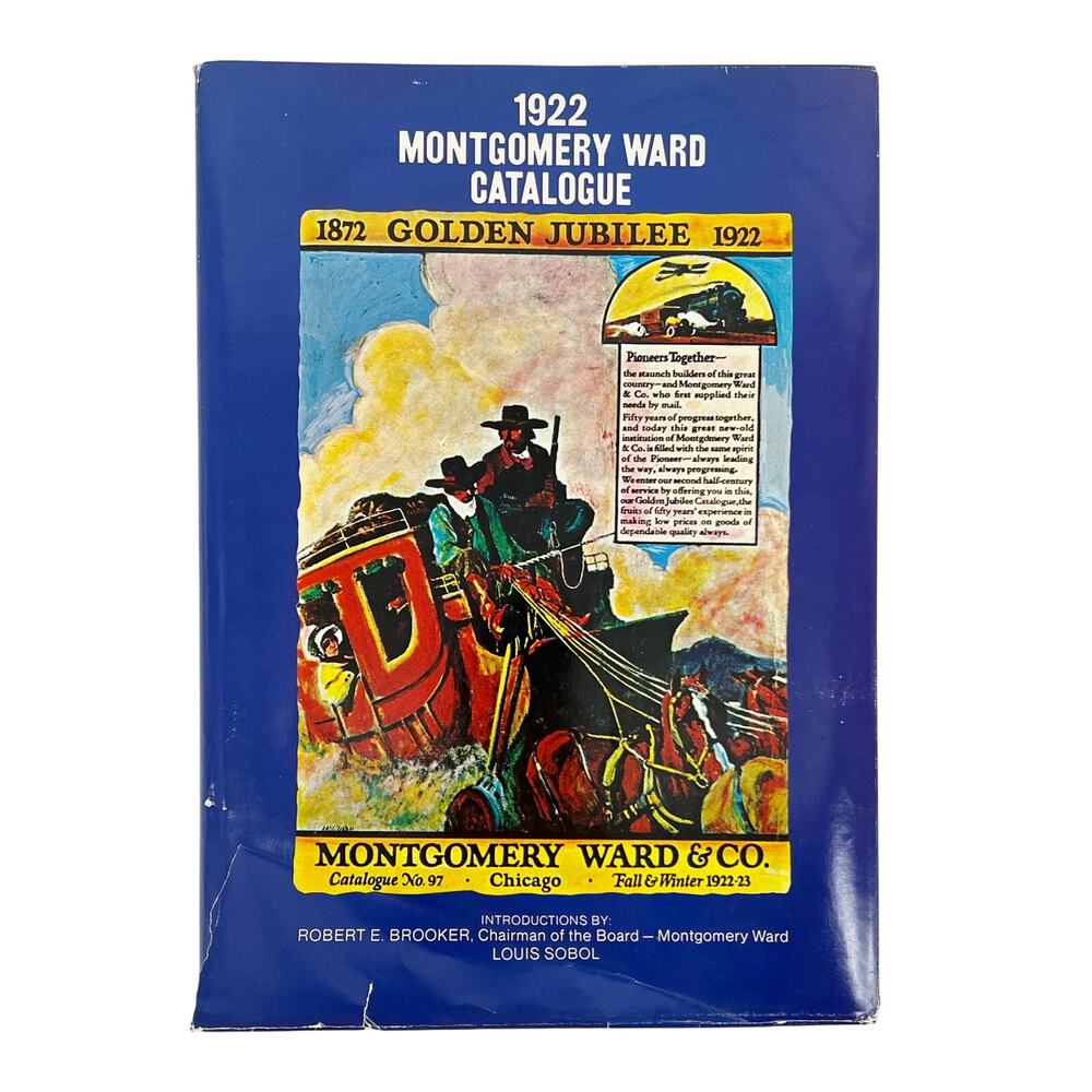 1922 Montgomery Ward Catalog Golden Jubilee hardback book 1969 printing